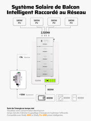 AFERIY PS240 Système Stockage D’énergie Solaire de Balcon 1200W