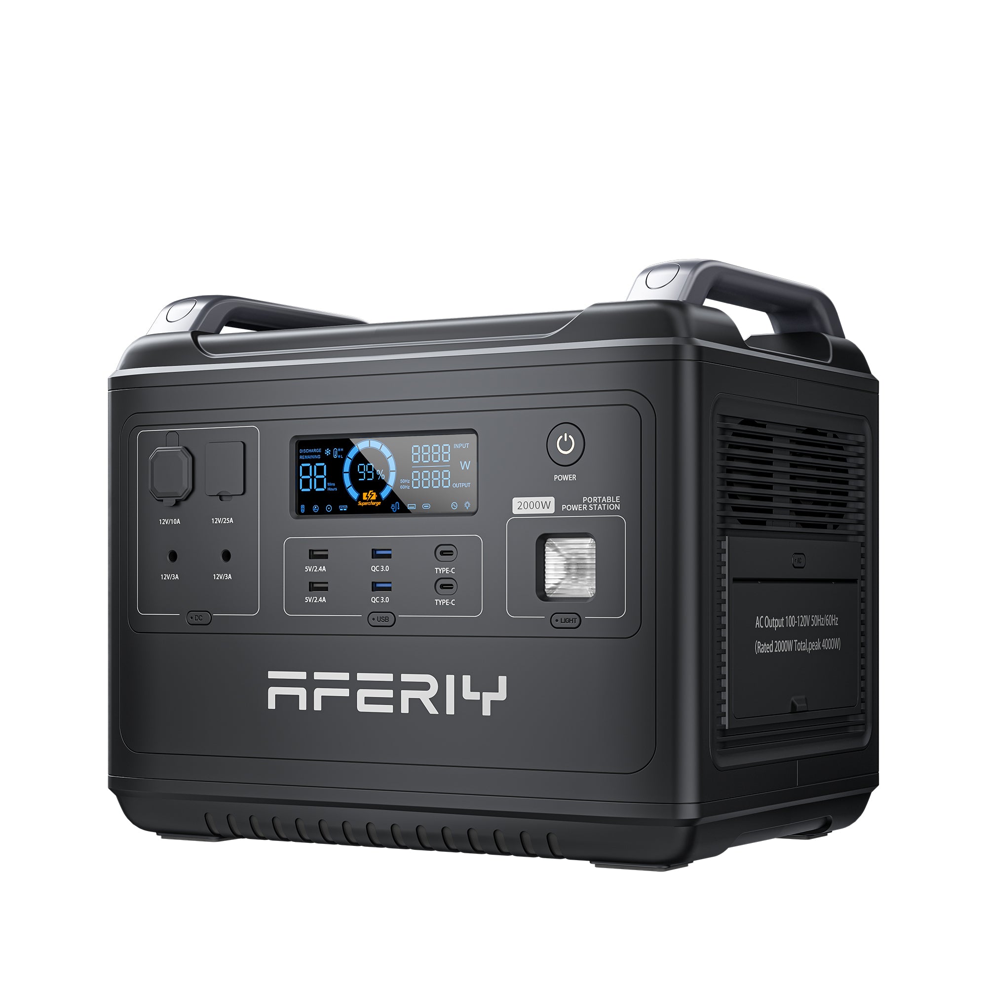 AFERIY Generateur Electrique Portable 1248Wh, 1200W, 220-240V, Generateur  Solaire avec 11 Sorties, UPS, LiFePO4 Batterie de Secours pour  Urgence/Camping/Jardin, Garantie à 5 Ans 