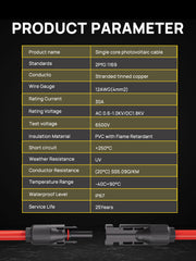AFERIY Câble D'extension Pour Panneau Solaire 5M/10M