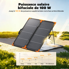 AFERIY AF-SA100 Panneau Solaire Portable Bifacial 100W