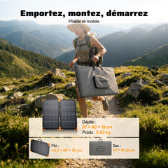 AFERIY AF-SA100 Panneau Solaire Portable Bifacial 100W