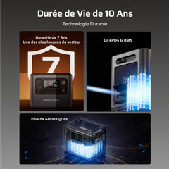 AFERIY Haven3000 P300 Station D'énergie Portable une Capacité D'extension | 3000W 2048Wh - 10240Wh