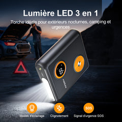 AFERIY GK03 Booster Batterie Voiture 2000A 27500mAh 12V