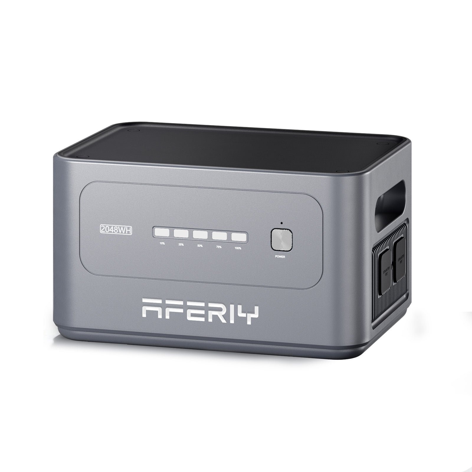 La batterie d’extension AFERIY de 2 048 Wh permet d’augmenter la capacité de stockage de la station électrique portable AFERIY P280.