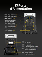 batterie nomade 3000w 13 Portsd'Alimentation
