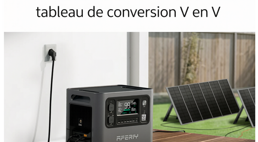 tableau de conversion V en V