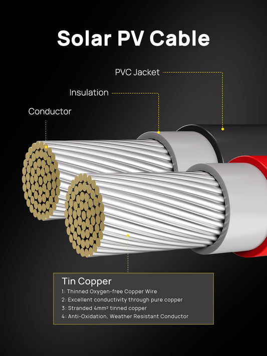AFERIY Câble D'extension Pour Panneau Solaire 5M/10M