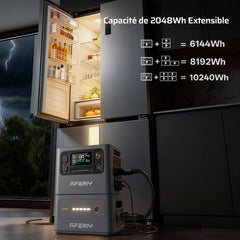 AFERIY Haven3000 P300 Station D'énergie Portable une Capacité D'extension | 3000W 2048Wh - 10240Wh