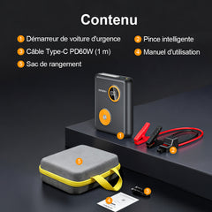 AFERIY GK03 Booster Batterie Voiture 2000A 27500mAh 12V