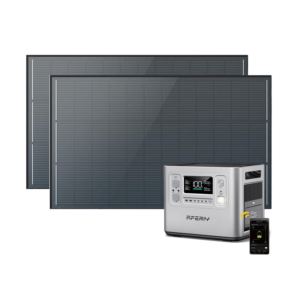 AFERIY P210 Station D'énergie Portable 2400W 2048Wh Argent
