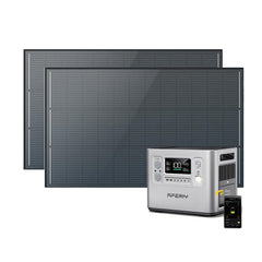 AFERIY P210 Station D'énergie Portable 2400W 2048Wh Argent