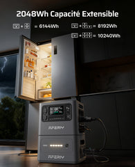 AFERIY P280 Station D'énergie Portable une Capacité D'extension | 2800W 2048Wh - 10240Wh