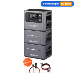 AFERIY P280 Station D'énergie Portable une Capacité D'extension | 2800W 2048Wh - 10240Wh