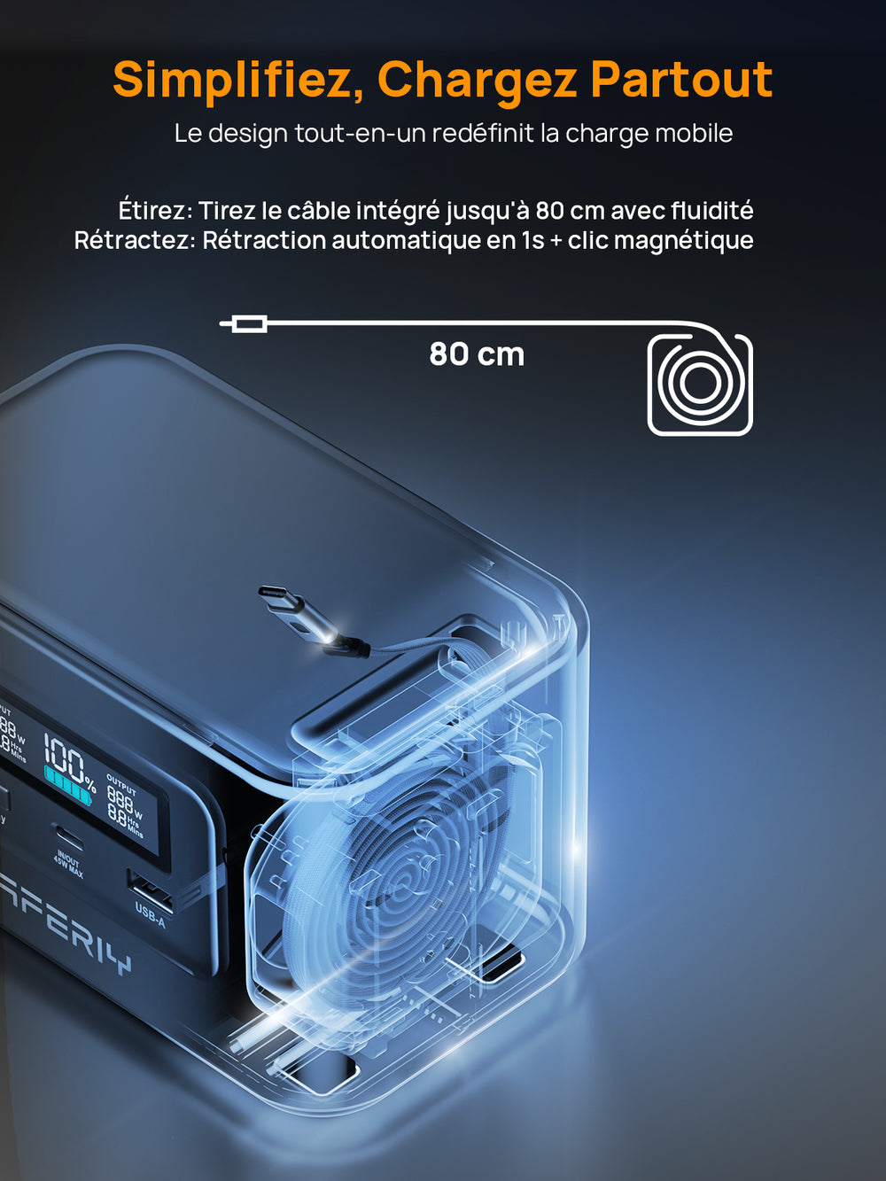 batterie externe solaire randonnée